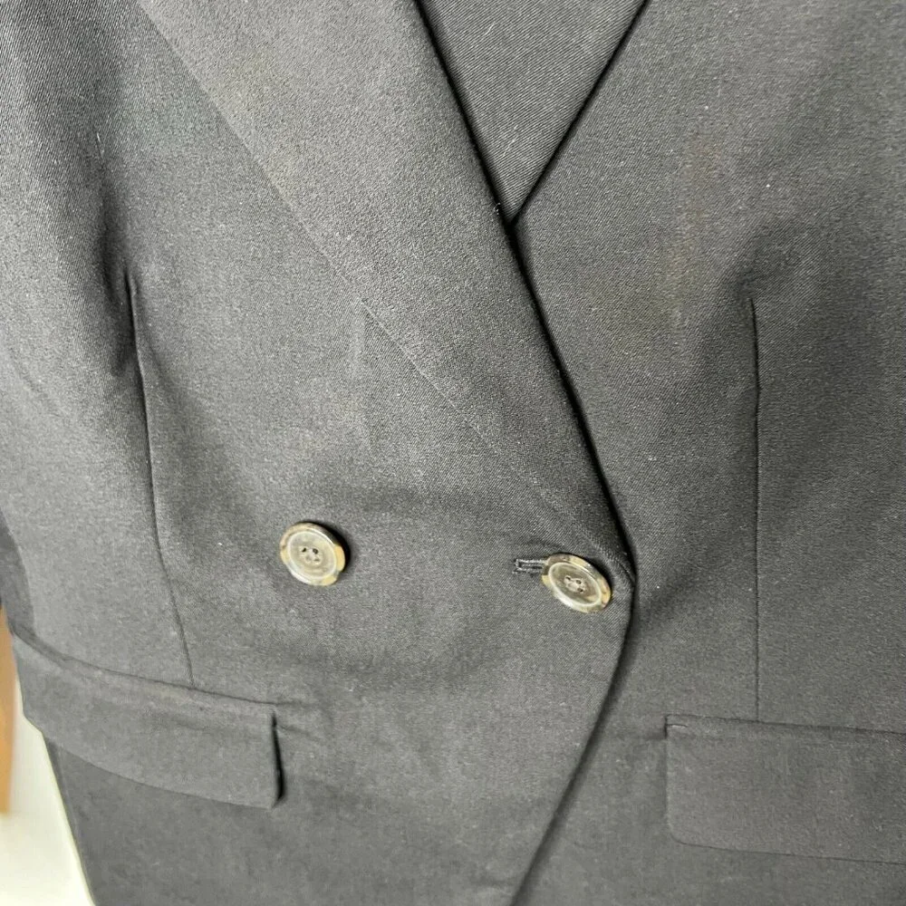 J.Crew $248 Petite Devon Blazer Bi-Stretch Cotton Blend Black Size P00 BP413 - Picture 4 of 9